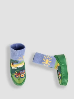 Jojo Maman Bébé Chaussettes Farm Scene Mocassins Discount