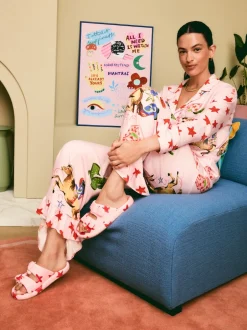 Eleanor Bowmer Chaussons à glissière étoile rose New