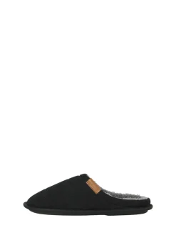 JACK & JONES JUNIOR Chaussons Courdroy Mule noirs Outlet