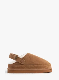 Just Sheepskin Chaussons Mule Quinn en peau de mouton à attacher à l'arrière marron Best