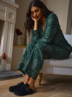 Laura Ashley Chaussons mules semelle en liège New