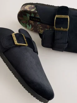 Laura Ashley Chaussons mules semelle en liège New