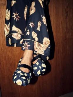 Never Fully Dressed Chaussons Charm Velour Mary Jane Best