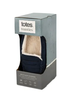 Totes Chaussons Toasties mocassins en suédine pour homme avec doublure en fausse fourrure Best
