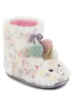 Totes Chaussons licorne en fausse fourrure pour enfant Discount