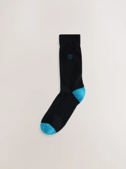 Next Chaussures à talons riches noires - Lot de 10 paires de chaussettes confortables rayées à semelle rembourrée Discount