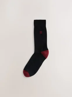 Next Chaussures à talons riches noires - Lot de 10 paires de chaussettes confortables rayées à semelle rembourrée Discount