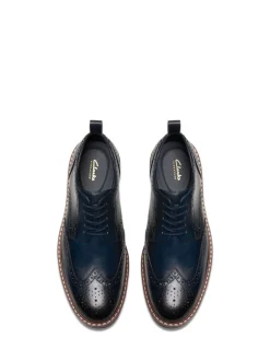 Clarks Chaussures Aldwin Limit en cuir Sale