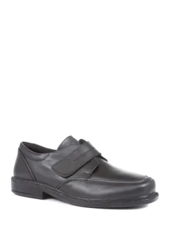 Pavers Chaussures en cuir Coupe ample Noir ajustable Best