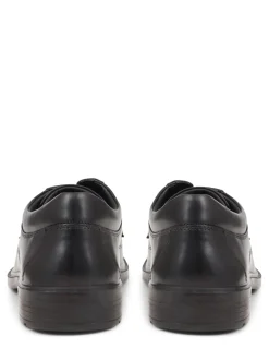 Pavers Chaussures élégantes en cuir à lacets noires New