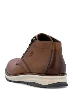 Rieker Chaussures marron zippées New