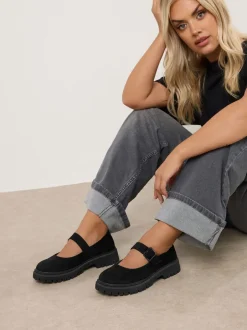 Yours Curve Chaussures Coupe large épaisses Mary Jane New