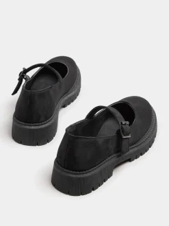 Yours Curve Chaussures Coupe large épaisses Mary Jane New