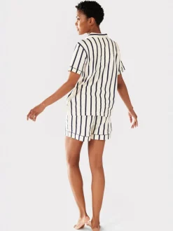 Chelsea Peers pyjama court rayé 100% coton Clearance