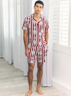 Chelsea Peers pyjama court imprimé pêcheur à rayures Clearance