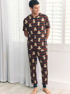 Chelsea Peers pyjama long imprimé ours Argyle Sale