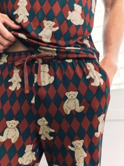 Chelsea Peers pyjama long imprimé ours Argyle Sale