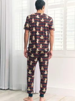 Chelsea Peers pyjama long imprimé ours Argyle Sale