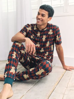 Chelsea Peers pyjama long imprimé ours Argyle Sale
