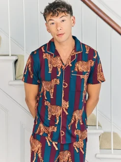 Chelsea Peers pyjama long imprimé tigre New