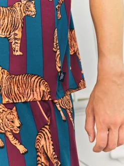 Chelsea Peers pyjama long imprimé tigre New