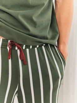 Chelsea Peers pyjama long ras du cou à rayures Outlet