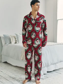 Chelsea Peers pyjama long imprimé Père Noël Jolly Santa Discount