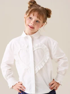 Angel & Rocket Chemise Adelle à imprimé cœur à volants Hot