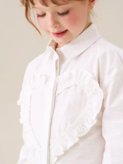 Angel & Rocket Chemise Adelle à imprimé cœur à volants Hot