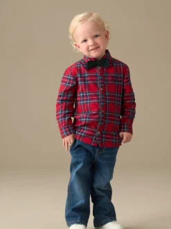 Angel & Rocket Chemise Camden brossée avec Nœud papillon Clearance