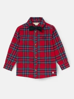 Angel & Rocket Chemise Camden brossée avec Nœud papillon Clearance