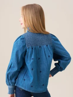 Angel & Rocket Chemise Myla en Denim brodé Online