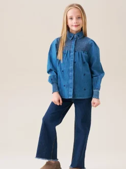 Angel & Rocket Chemise Myla en Denim brodé Online
