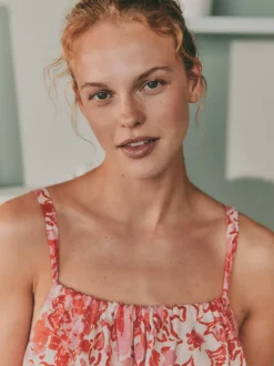 Laura Ashley Chemise de nuit en coton festonné