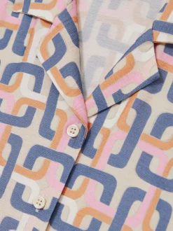 Reiss Chemise Eva à imprimé chaîne géométrique New