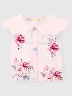 Angel & Rocket Chemisier Cleo à col festonné Clearance