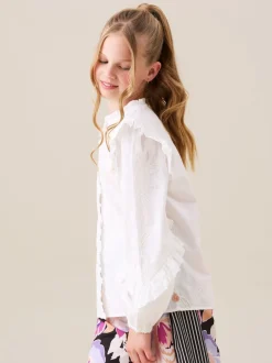 Angel & Rocket Chemisier Lacey brodé à manches volantées Online