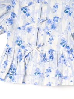 Angel & Rocket Chemisier Pia Fleuri détail cravate péplum Clearance