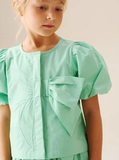 Angel & Rocket Chemisier tissé Roxie avec ornements à nœud New