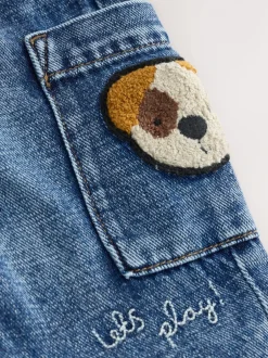 Next Chien bleu moyen - Jeans cargo (3mths-7yrs)