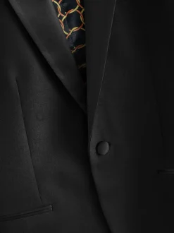 Next Châle noir - - Veste de smoking Slim Fit (Slim Fit) Best