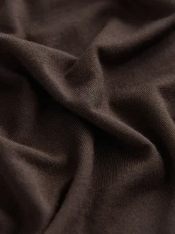 Laura Ashley - Chemise de nuit avec bordure en dentelle modale chocolat Online