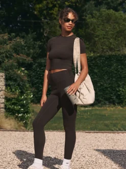 self. - soi-même. Legging taille haute chocolat Clearance