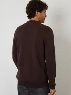 Threadbare chocolat - Coton Blend Tricoté Cardigan Best