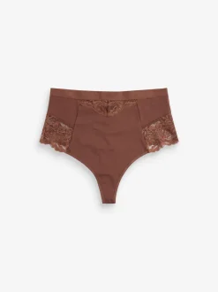 Next Chocolat Nude - Tongs taille haute légers et modelants pour le contrôle de l'abdomen 2 Pack Outlet