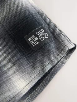 Next Chèque Mono Core - Chemise à carreaux avec col de baseball à manches longues (3mois7ans) Clearance