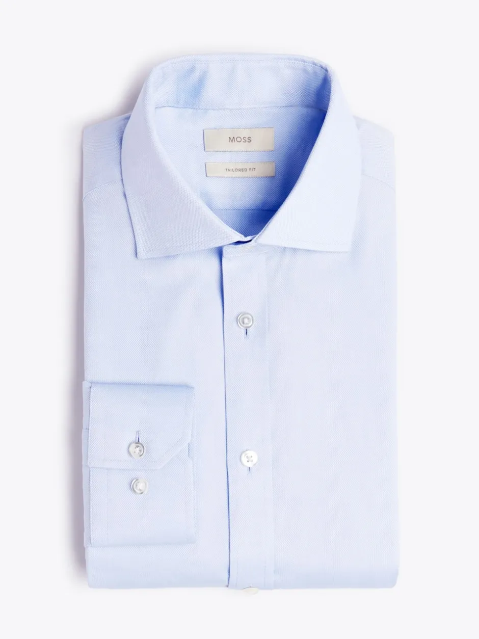 MOSS ciel - Habillé - Chemise extensible Dobby