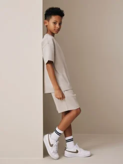 Next Ciment - Ensemble t-shirt et short épais décontracté (3-16ans) New