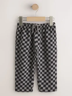 Next Ciment noir et damier - Pack de Joggings Rayure 3 (3mois-7ans) Clearance