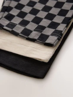 Next Ciment noir et damier - Pack de Joggings Rayure 3 (3mois-7ans) Clearance